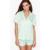 Атласна Піжама Victoria's Secret Satin Short PJ Set, Mint