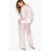 Атласна Піжама в Смужку Victoria's Secret Long PJ Set, Brand Stripe