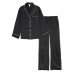 Атласна Піжама Victoria's Secret Long PJ Set, Pure Black