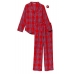 Піжама Victoria's Secret Flannel Long PJ Set, Червона Клітка