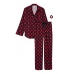 Піжама Victoria's Secret Flannel Long PJ Set, Red Hearts
