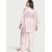 Атласна Піжама в Смужку Victoria's Secret Long PJ Set, Brand Stripe