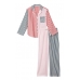 Піжама Victoria's Secret Flannel Long PJ Set, Різнокольорова смужка