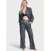 Піжама Victoria's Secret Flannel Long PJ Set, Evergreen Plaid