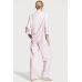 Піжама Victoria's Secret Flannel Long PJ Set, Світло рожева смужка
