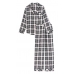 Піжама Victoria's Secret Flannel Long PJ Set, Біла в чорну клітинку