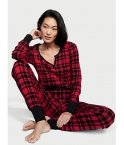 Термо піжама Victoria’s Secret Thermal Long Pajama Set, Червона клітинка