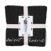 Піжама Victoria’s Secret Flannel Tee-jama Set, Чорна, штани з надписами