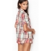 Піжама Victoria's Secret Flannel Boxer PJ, White Plaid