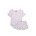 Сатинова Піжама Victoria’s Secret Satin Cami & Shorts Set, Леопардовий принт