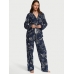 Піжама Victoria's Secret Flannel Long PJ Set, Синя з пегасами