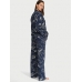 Піжама Victoria's Secret Flannel Long PJ Set, Синя з пегасами