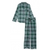 Піжама Victoria's Secret Flannel Long PJ Set, Зелена клітинка