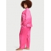 Піжама Сатин Victoria’s Secret Satin Long Pajama Set, Рожева з серцями