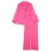 Піжама Сатин Victoria’s Secret Satin Long Pajama Set, Рожева з серцями