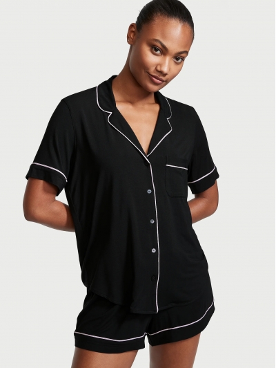 Піжама Victoria’s Secret Modal Short Pajama Set, Чорна