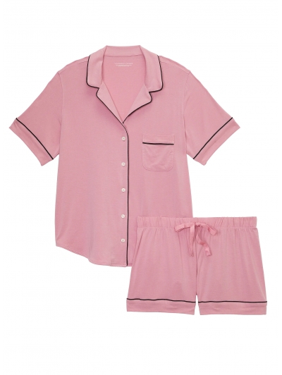 Піжама Victoria’s Secret Modal Short Pajama Set, Пудрова