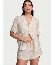 Піжама Victoria’s Secret Modal Short Pajama Set, Світло-сіра