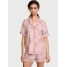 Піжама Victoria’s Secret Modal Short Pajama Set, Рожева з квітами