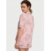 Піжама Victoria’s Secret Modal Short Pajama Set, Рожева з квітами