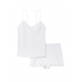 Піжама Victoria's Secret Lace-Trim Pointelle Cami & Shorts Set, Біла