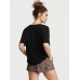 Піжама Victoria's Secret Cotton Short Tee-Jama Set, Леопардова