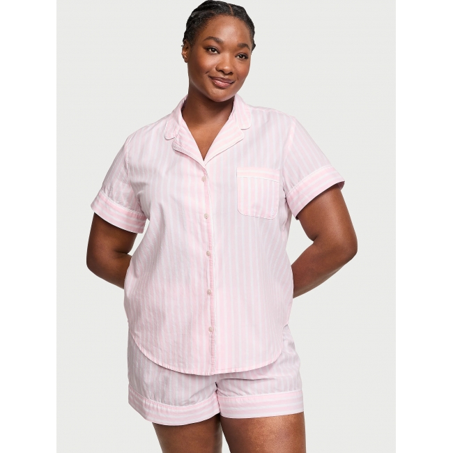 Піжама у смужку Victoria’s Secret Cotton Short Pajama Set, Pretty Blossom Stripe