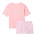 Піжама Victoria's Secret Cotton Short Tee-Jama Set, Рожева смужка
