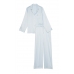 Піжама Сатин Victoria’s Secret Satin Long Pajama Set, Голуба