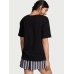 Піжама Victoria's Secret Cotton Short Tee-Jama Set, Чорна