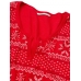 Термо піжама Victoria’s Secret Thermal Long Pajama Set, Червона з лого VS