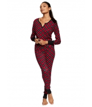 Термо піжама Victoria’s Secret Thermal Long Pajama Set, Червона у ромб