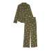 Піжама Victoria’s Secret Modal Long Pajama Set, Green Leopard