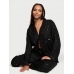Піжама Victoria's Secret Flannel Long PJ Set, Чорна з зірками