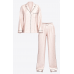 Піжама Люкс Сатин Victoria’s Secret Glazed Satin Dew Drop Long Pajama Set, Ніжно-рожева