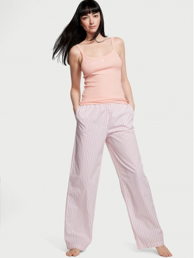 Піжама Victoria's Secret Cotton Tank Tee-Jama Set, Рожева смужка