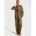 Піжама Victoria's Secret Flannel Long PJ Set, Safari Gold Leopard