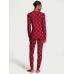 Термо піжама Victoria’s Secret Thermal Long Pajama Set, Червона в клітинку