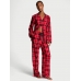 Піжама Victoria's Secret Flannel Long PJ Set, Червона у клітинку
