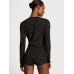 Термо піжама Victoria’s Secret Thermal Short Pajama Set, Чорна з лого VS 