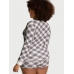 Термо піжама Victoria’s Secret Thermal Short Pajama Set, Біла у клітинку