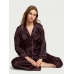 Піжама Сатин Victoria’s Secret Satin Long Pajama Set, Black Hearts