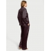 Піжама Сатин Victoria’s Secret Satin Long Pajama Set, Black Hearts