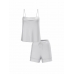 Піжама Сатинова Victoria’s Secret Luxe Satin Cami Set, Срібляста