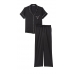 Піжама Сатин Victoria’s Secret Satin Long Pajama Set, Чорна