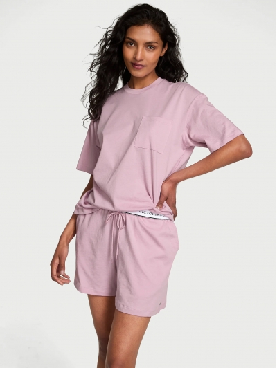 Піжама Victoria's Secret Cotton Short Pajama Set, Purple