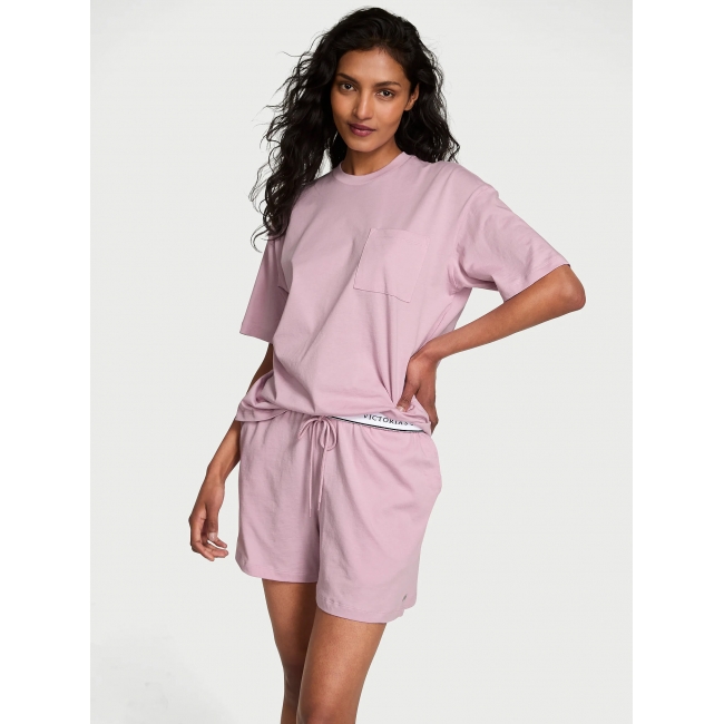 Піжама Victoria's Secret Cotton Short Pajama Set, Purple