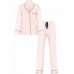 Піжама Victoria's Secret Flannel Long PJ Set, Рожева смужка