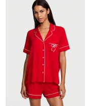 Піжама Victoria’s Secret Modal Short Pajama Set, Червона