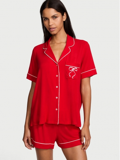Піжама Victoria’s Secret Modal Short Pajama Set, Червона